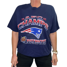 Load image into Gallery viewer, Vintage 1996 New England Patriots AFC Champs TSHIRT - XL