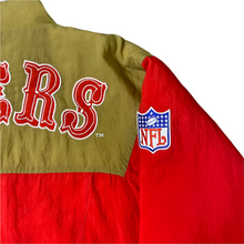 Load image into Gallery viewer, Vintage Early 90s San Francisco SF 49ers Apex One Kangaroo Style Puffer Jacket - XL
