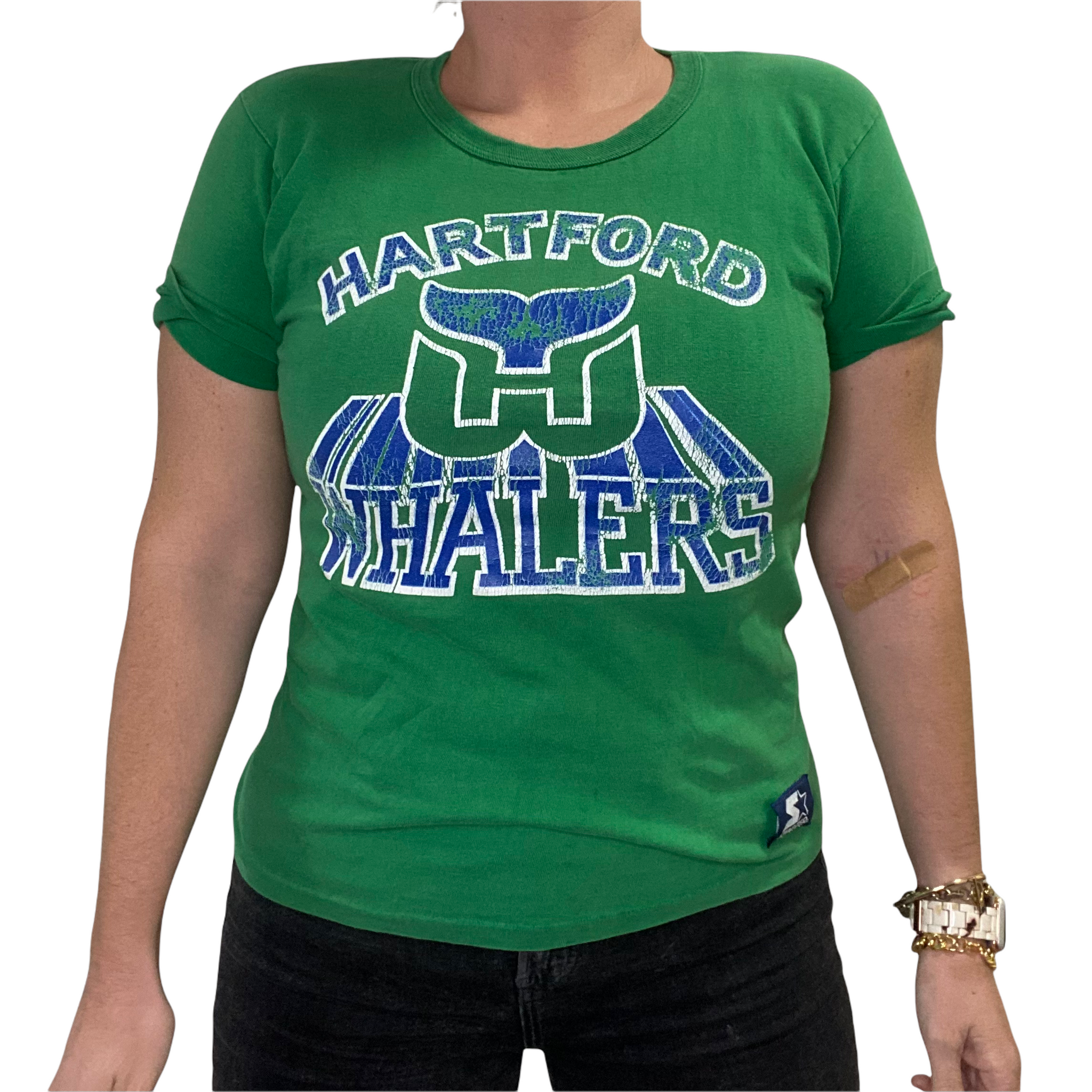 New England Whalers T-Shirt Womens T-shirt / Green / M
