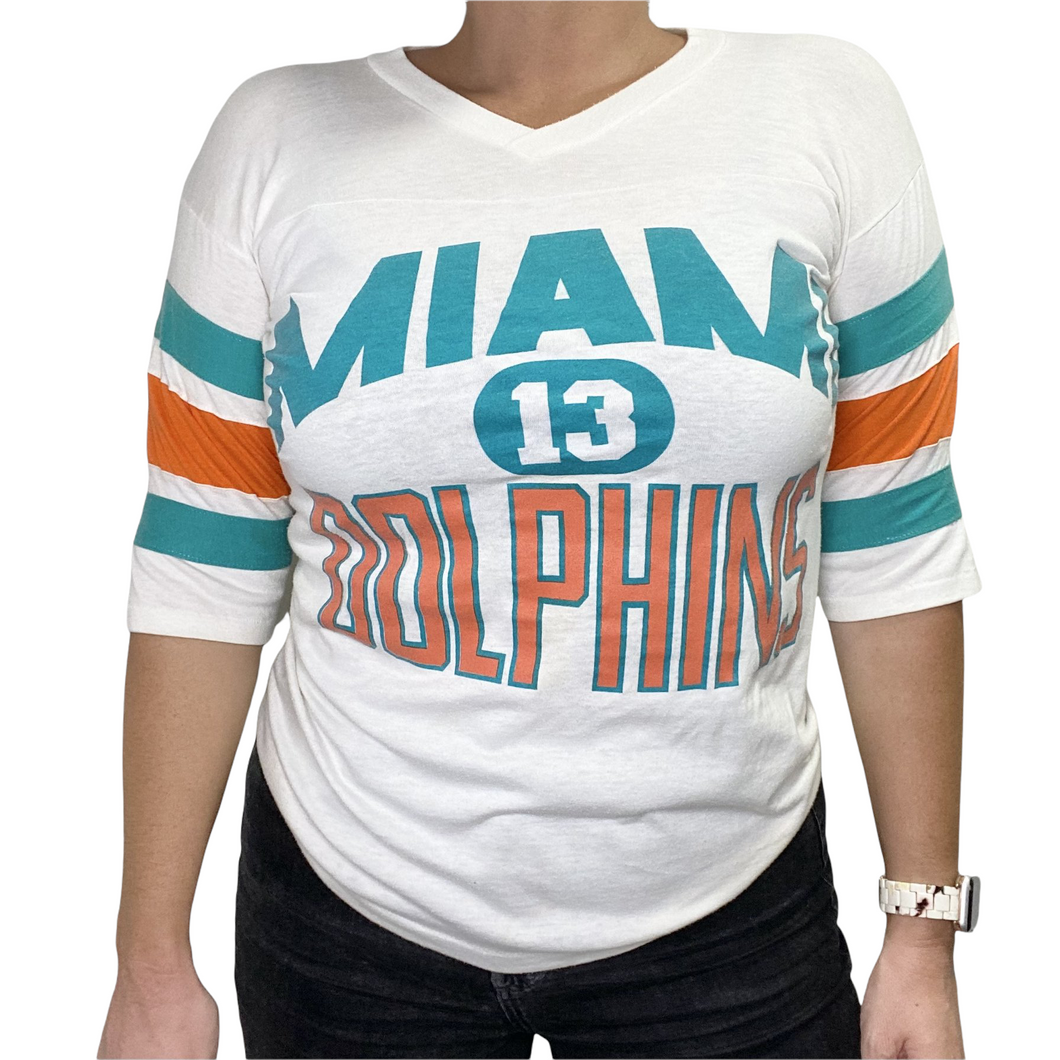 Vintage 1980s Miami Dolphins x Dan Marino TSHIRT - S