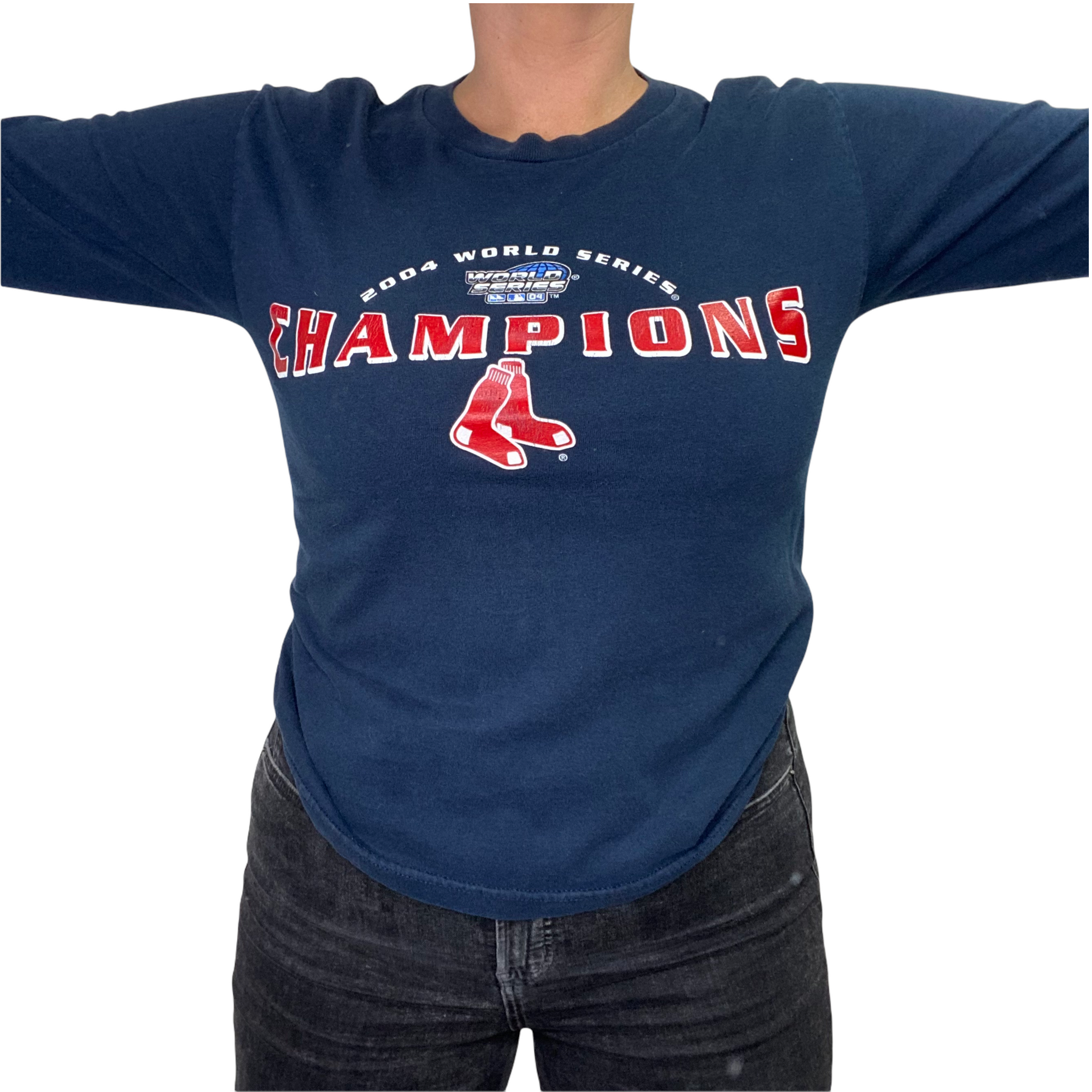 Gildan Heavy 2004 Boston Red Sox World Champions Caricature T-Shirt