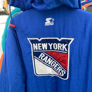 Vintage 1990s New York NY Rangers Full Zip Puffer Starter Jacket - M/L