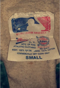Vintage 1980s Oakland A's Athletics Satin Bomber Jacket from Felco MLB - S