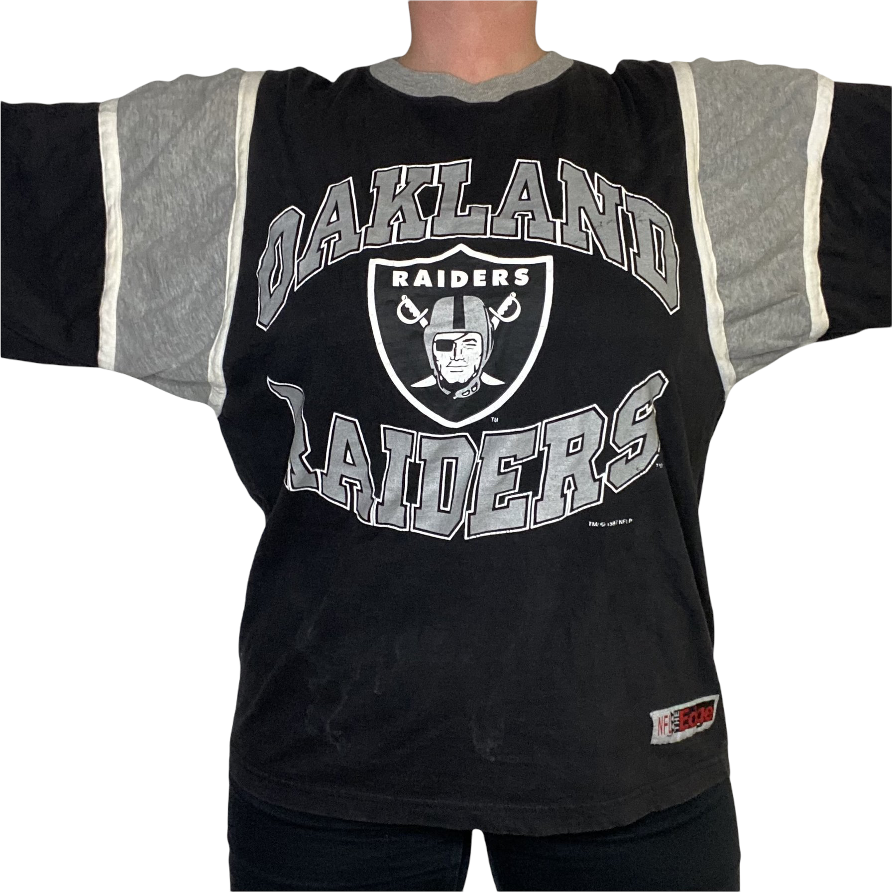 Vintage 1997 Oakland Raiders Oversized TSHIRT from The Edge - M – Rad Max  Vintage