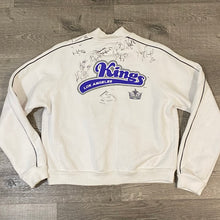 Load image into Gallery viewer, Vintage 2003 Los Angeles LA Kings Zip Up Sweatshirt with AUTOGRAPHS! - Youth Large / Adult Small