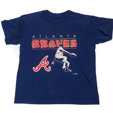 Load image into Gallery viewer, Vintage 1993 Atlanta Braves Pitcher TSHIRT - Youth Large / Adult XS