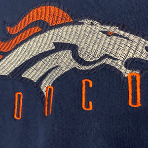 Vintage Late 90s Denver Broncos Embroidered Crew - Size Large