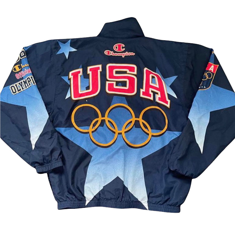 Vintage 1996 Atlanta Olympics x Champion Windbreaker - Size Large