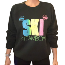 Load image into Gallery viewer, Vintage 1989 Ski Steamboat Neon Crew - L