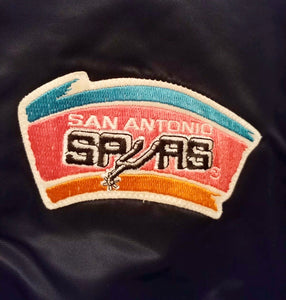 Vintage San Antonio Spurs Old Logo STARTER Jacket Satin Bomber - S