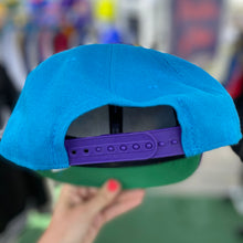 Load image into Gallery viewer, Vintage 1990s Charlotte Hornets New Era KIDS SNAPBACK HAT - Youth!