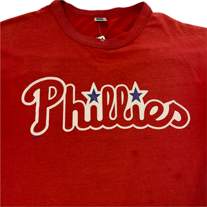 Vintage Early 90s Philadelphia Phillies Old Logo / Wordmark TSHIRT - L