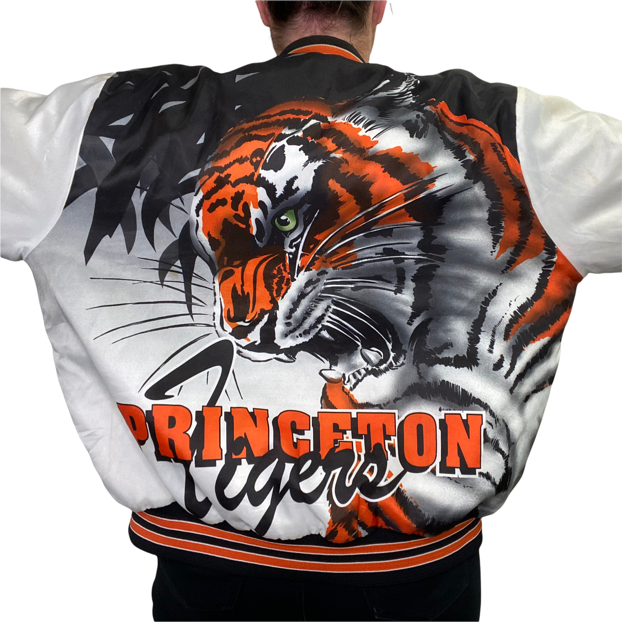 Detroit Tigers Vintage 90s Chalk Line Satin Bomber Jacket