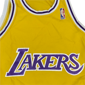 Vintage 1980s Los Angeles LA Lakers Sand Knit JERSEY - S