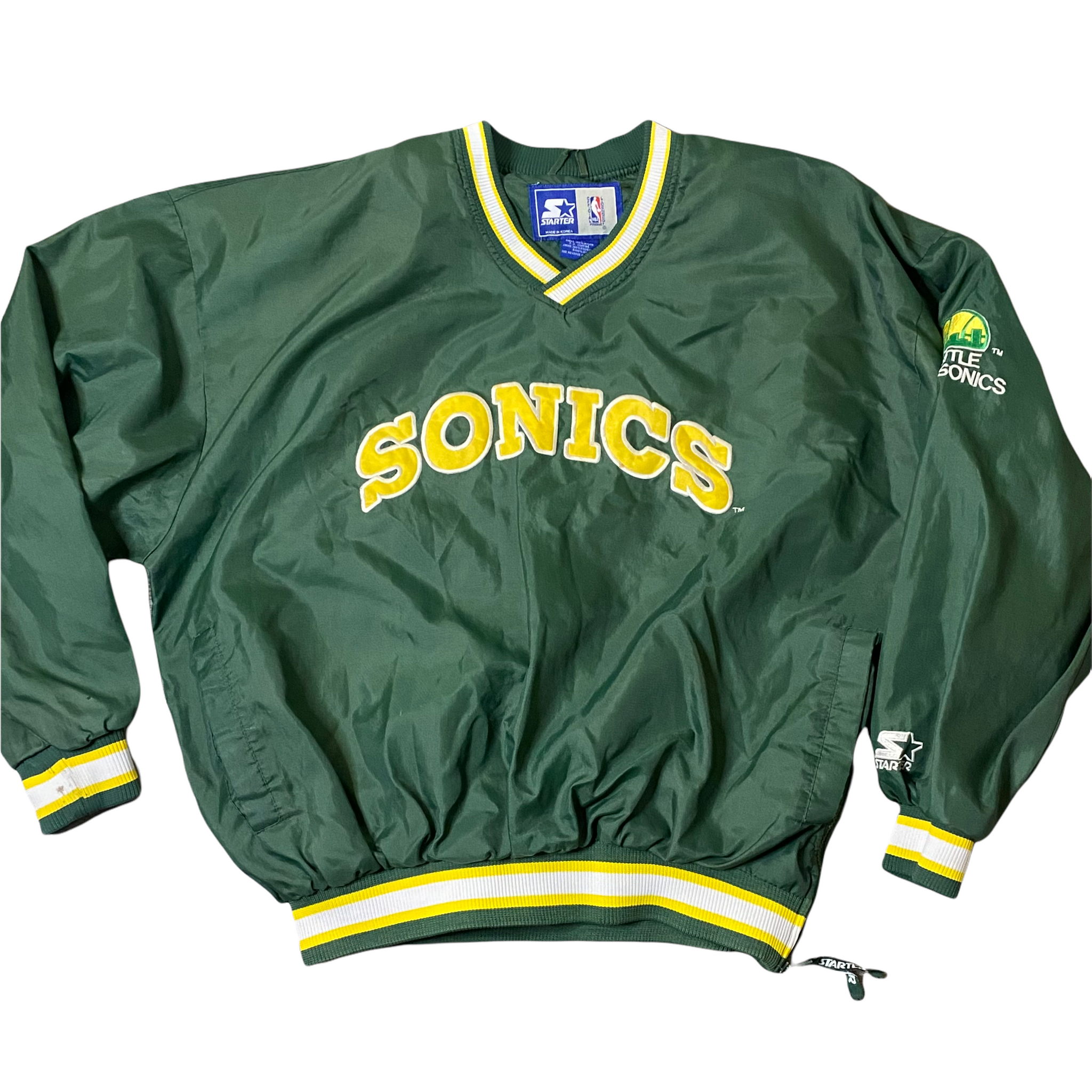 Vintage 90s Seattle Sonics NBA Crewneck Sweatshirt. Made in The USA