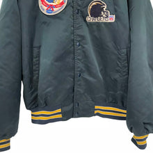 Load image into Gallery viewer, Vintage 1984 San Diego SD Chargers Chalk Line Satin Bomber Jacket with Silver Anniversary Patch - XXL