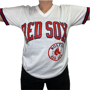 Vintage 1980s Boston Red Sox Ringer TSHIRT - M