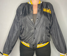 Load image into Gallery viewer, Vintage 1982 University of Missouri MIZZOU Satin Bomber Jacket from Russell Athletic - L