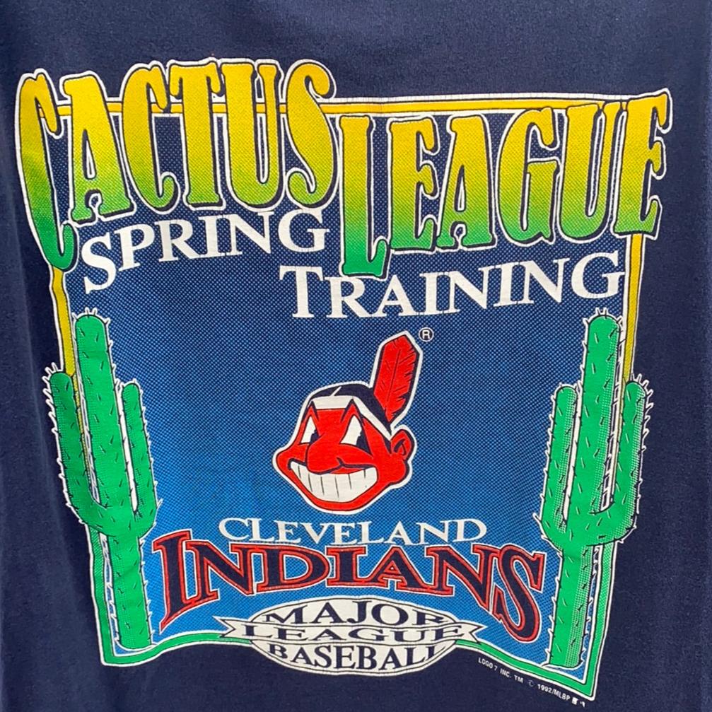 Vintage 1992 Cleveland Indians Cactus League Spring Training TSHIRT - XL