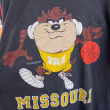 Load image into Gallery viewer, Vintage 1996 University of Missouri Mizzou Basketball x Tasmanian Devil Crew - L