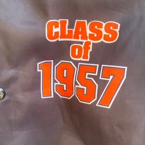 Vintage 1980s Princeton University Tigers Chalk Line Satin Bomber Jacket FANIMATION - XL