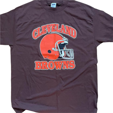 Vintage Late 80s-early 90s Cleveland Browns Helmet TSHIRT - M