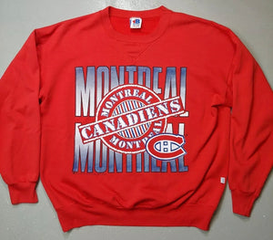 Vintage 1991 Montreal Canadiens Crew - L