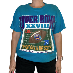 Vintage 1993/1994 Super Bowl XXVIII "Showdown in the South" TSHIRT - L