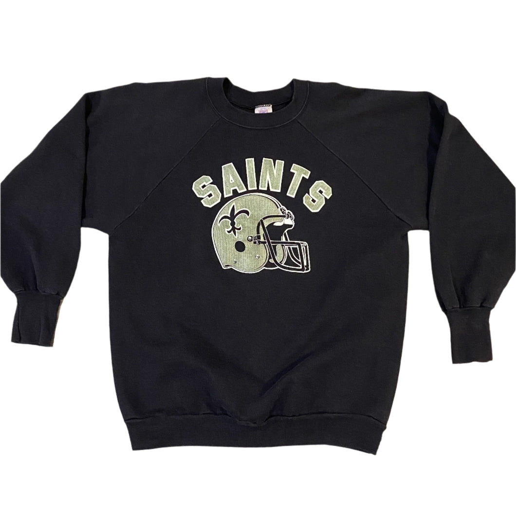 Vintage 1980s New Orleans Saints Raglan-cut Crew - M