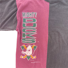 Load image into Gallery viewer, Vintage 1993 Mighty Ducks of Anaheim Color Block TSHIRT - Size XL