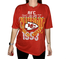 Load image into Gallery viewer, Vintage 1993 Kansas City Chiefs AFC West Champs TSHIRT - XL