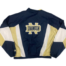 Load image into Gallery viewer, Vintage 1990s University of Notre Dame Fighting Irish Full Zip Windbreaker Jacket - Size Large