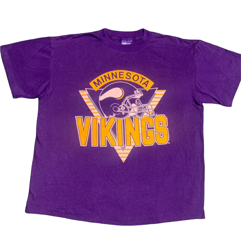 Vintage Early 90s Minnesota Vikings TSHIRT - L/XL – Rad Max