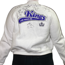 Load image into Gallery viewer, Vintage 2003 Los Angeles LA Kings Zip Up Sweatshirt with AUTOGRAPHS! - Youth Large / Adult Small