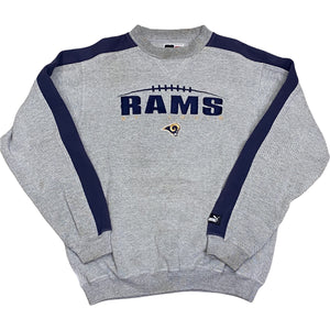 Vintage 1990s St Louis STL Rams Color Block Crew - Size Medium