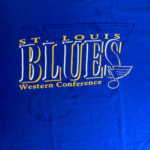 Vintage 1990s St Louis STL Blues TSHIRT from STARTER - XL